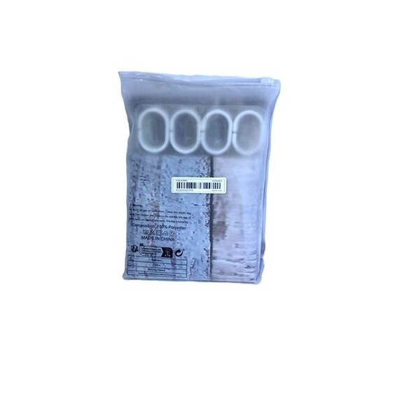 NEW Rustic Farmhouse Shower Curtain Set Windmill Wagon Wheel Barn Wood Country - Picture 3 of 3